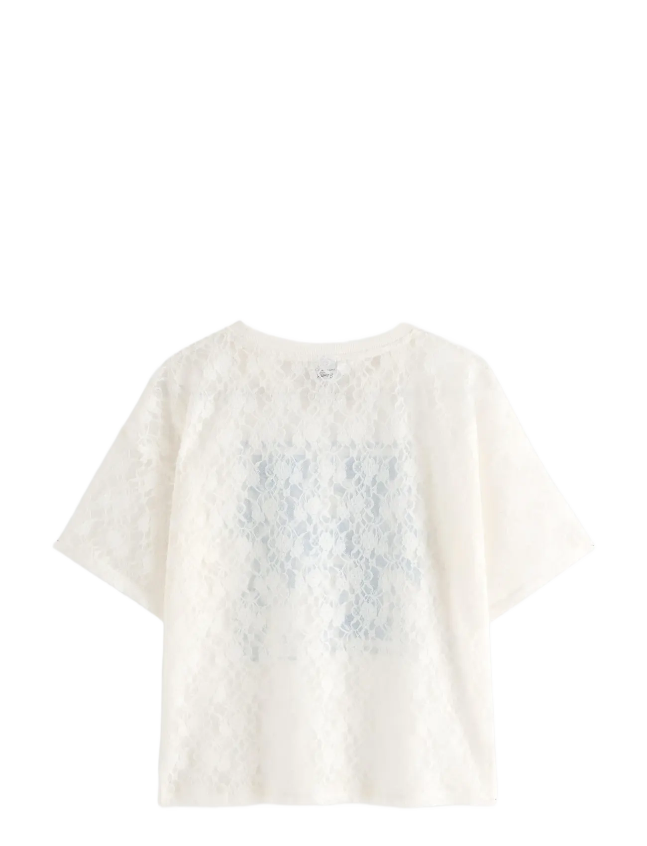 Lindex - Hello Kitty lace top - off white - 2