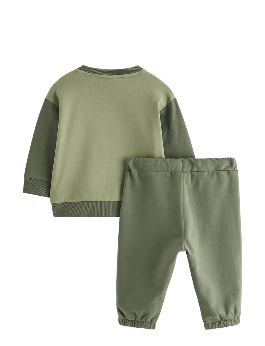 Lindex - Set with sweatshirt and joggers - light dusty green - 1