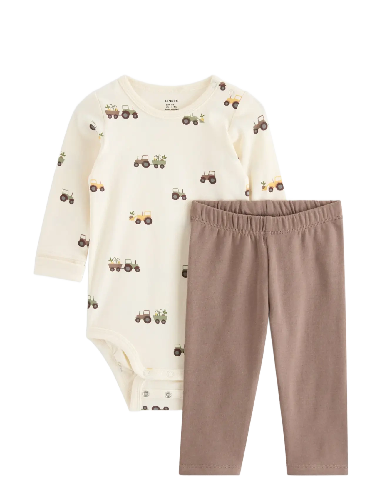 Lindex Set with bodysuit and leggings - Sets - WHITE / white
