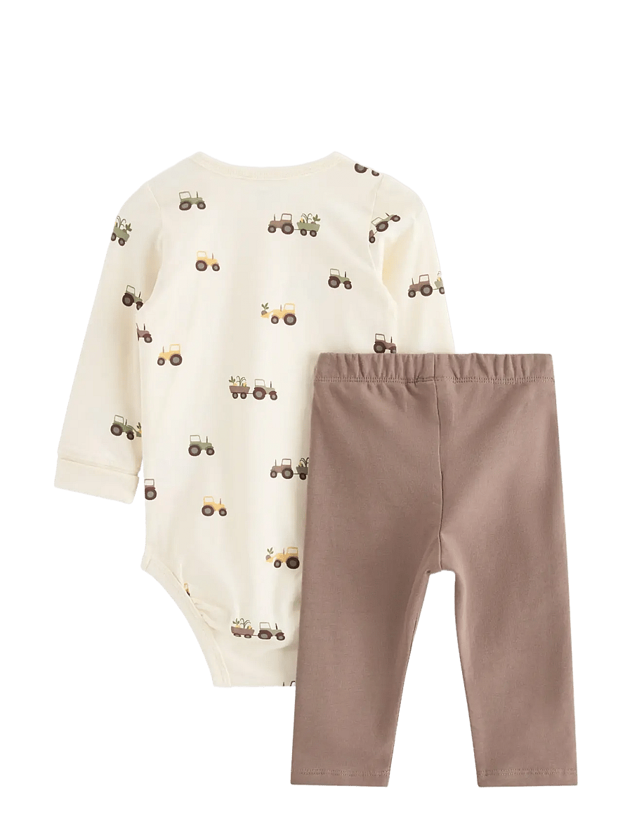 Lindex - Set with bodysuit and leggings - sets mit body - white - 1