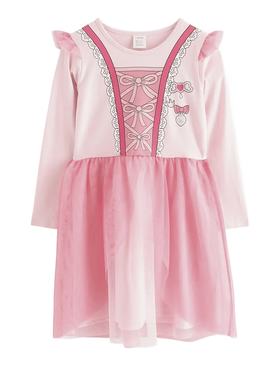 Lindex - Long-sleeved dress - pikkade varrukatega vabaajakleidid - light pink - 0