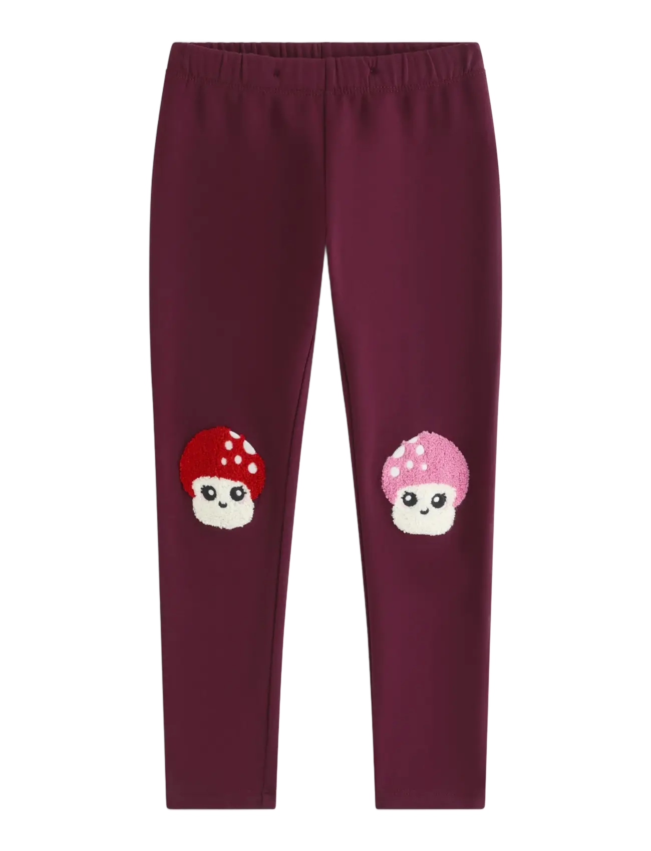 Lindex Leggings with brushed inside - Lindex - DARK LILAC / burgundy