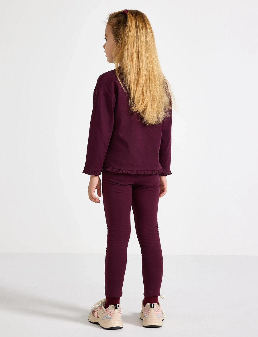 Lindex - Leggings with brushed inside - dark lilac - 3