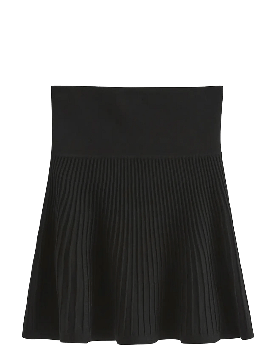 Lindex - Mini skirt - strickröcke - black - 1