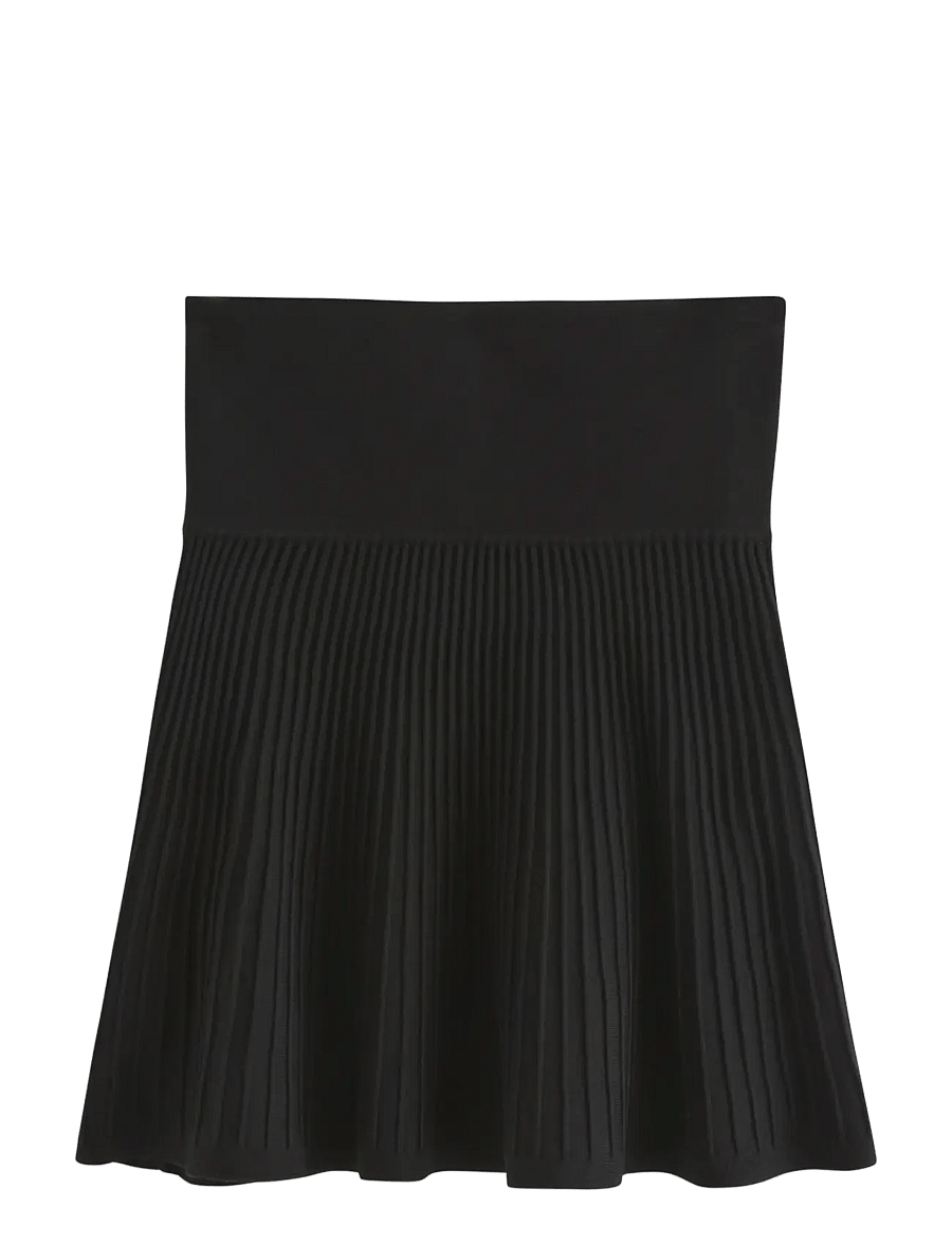Lindex - Mini skirt - strickröcke - black - 2