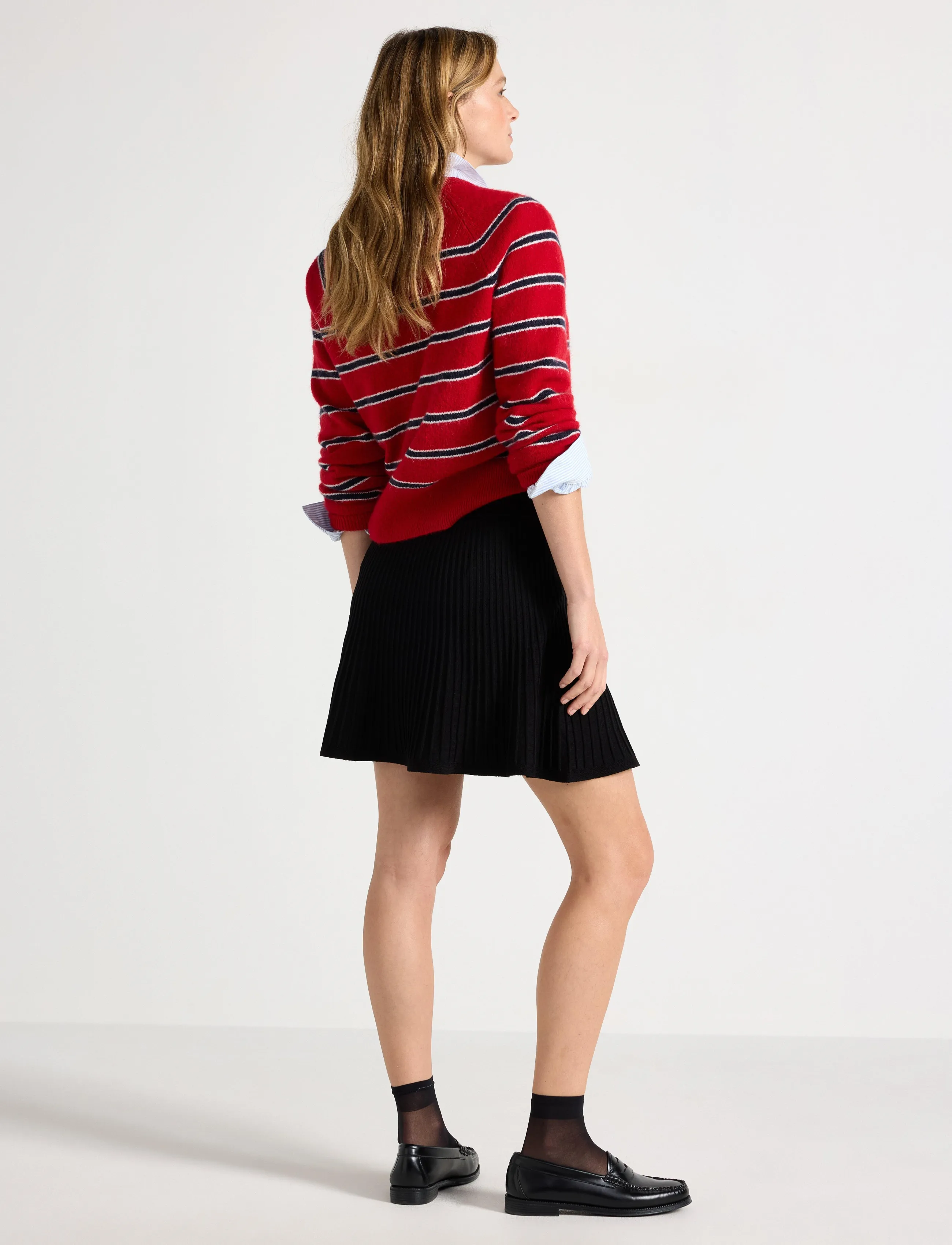 Lindex - Mini skirt - strickröcke - black - 3