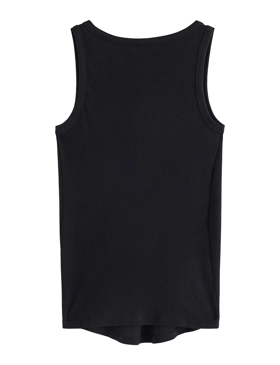 Lindex - MOM ribbed tank top - Ärmellose tops - black - 1
