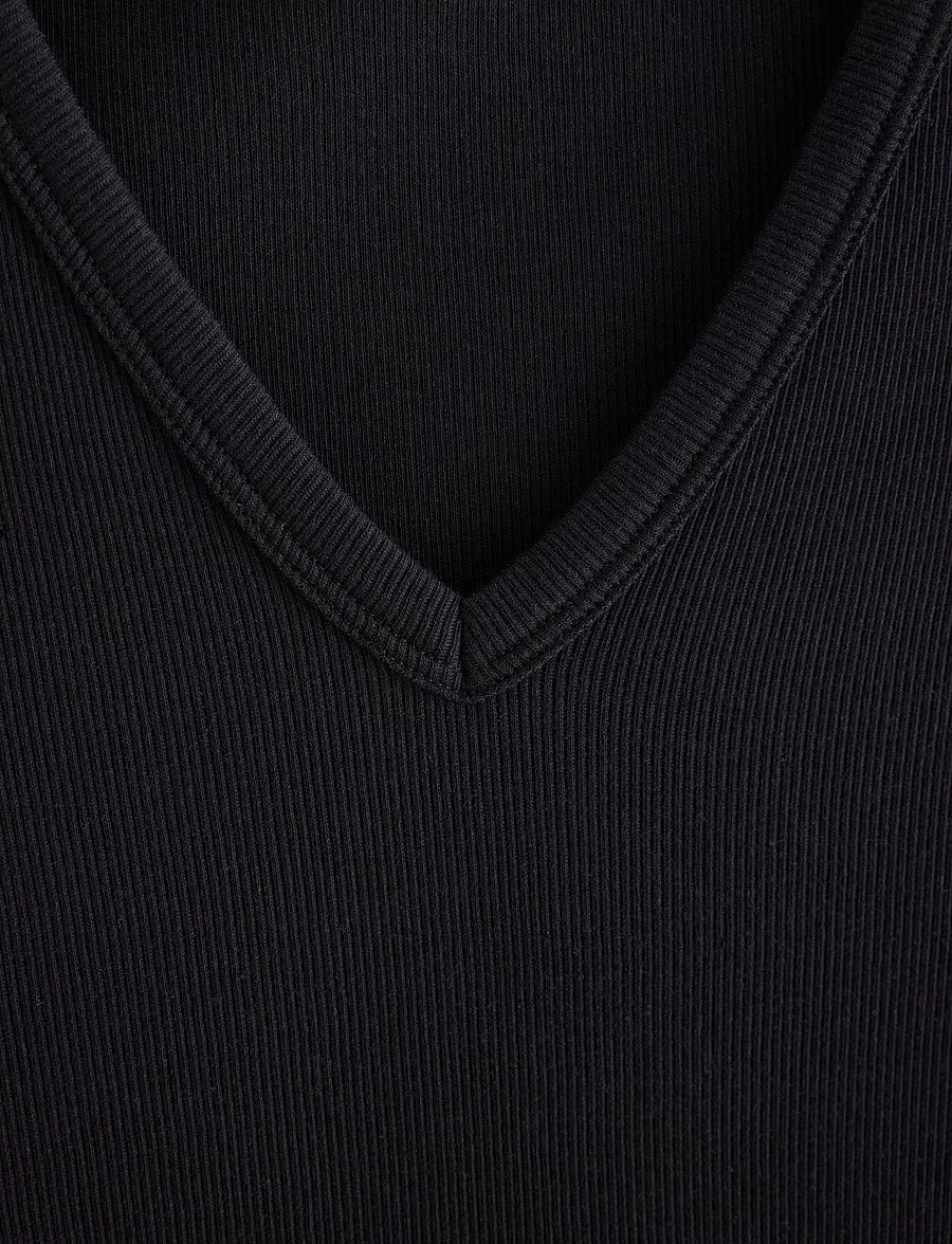 Lindex - MOM ribbed tank top - Ärmellose tops - black - 2