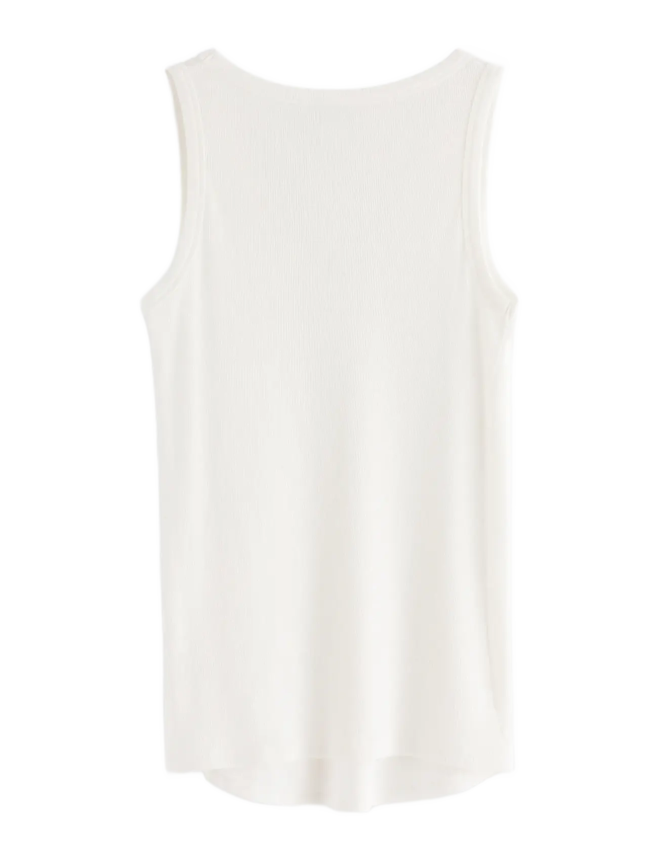 Lindex - MOM ribbed tank top - sleeveless tops - white - 1