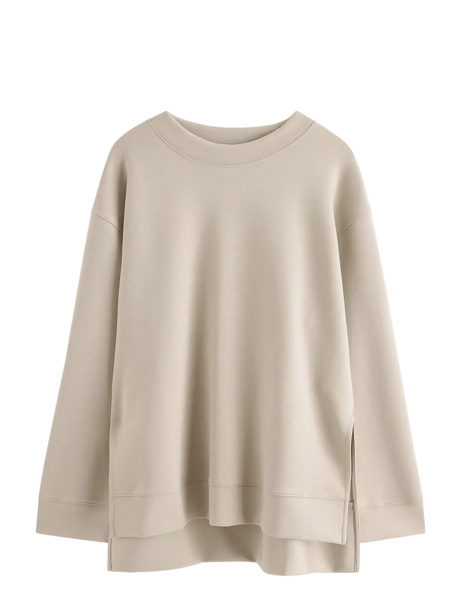 Lindex - MOM sweatshirt - mode trends - dark dusty beige - 0
