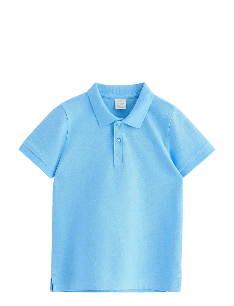 Lindex - Short-sleeved polo shirt - kurzärmelig - light blue - 1