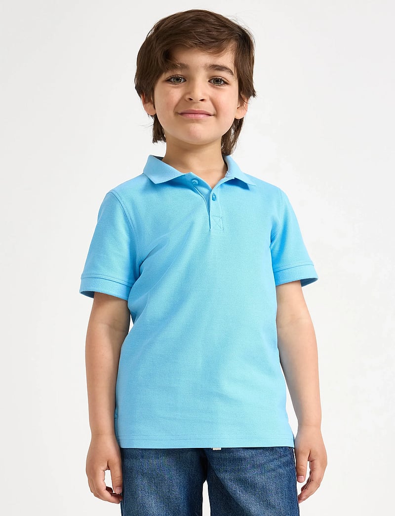 Lindex - Short-sleeved polo shirt - kurzärmelig - light blue - 0