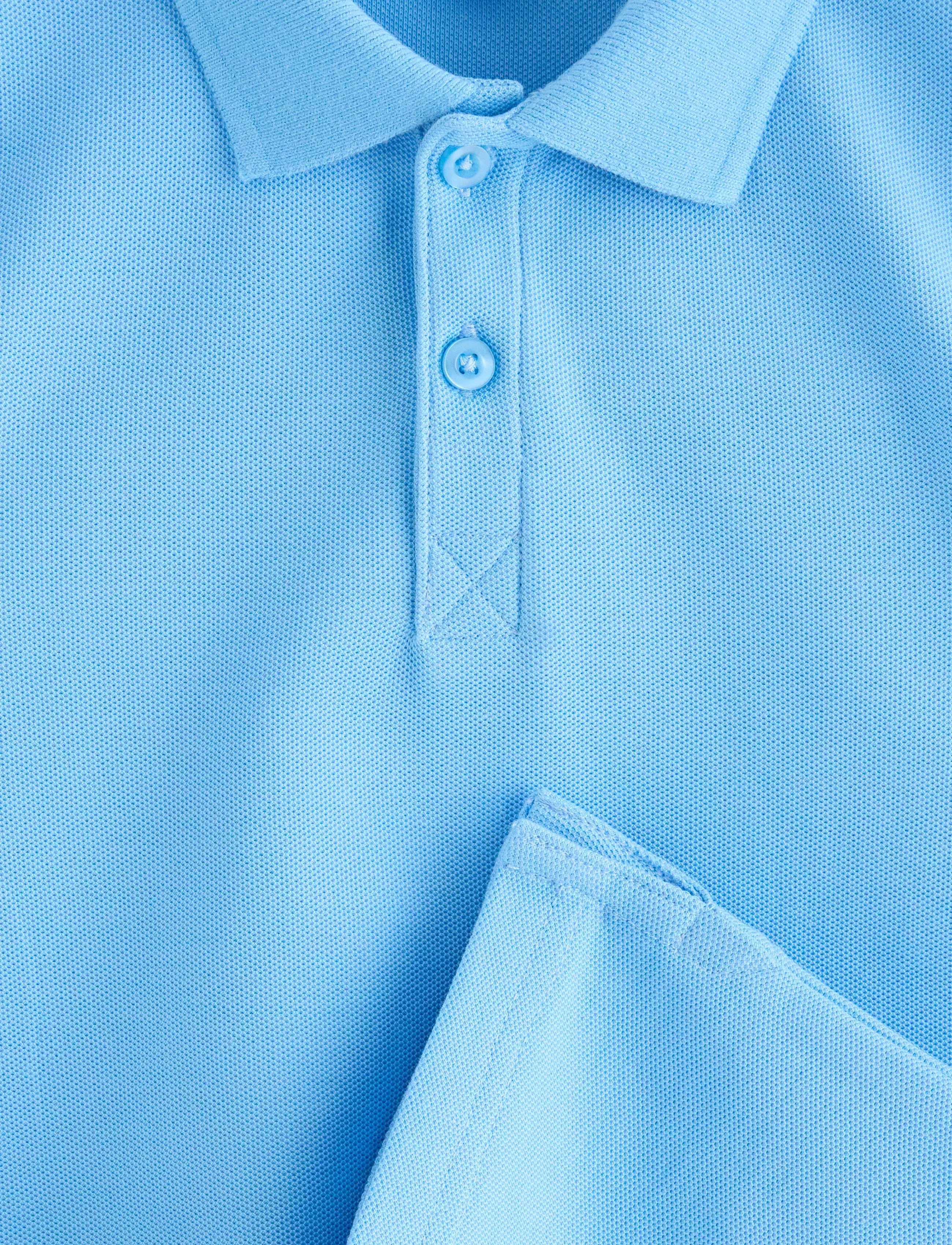 Lindex - Short-sleeved polo shirt - lühikeste varrukatega polod - light blue - 5