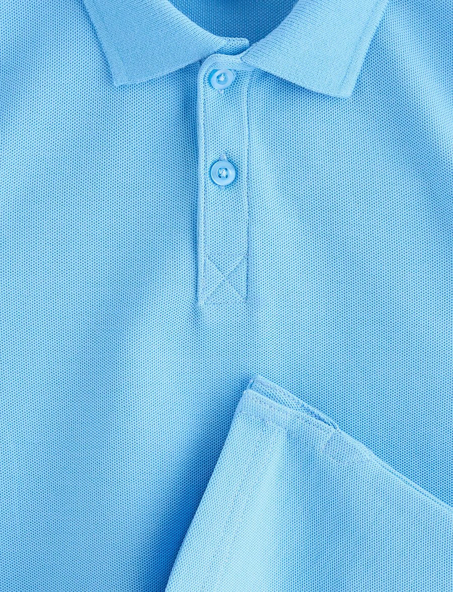 Lindex - Short-sleeved polo shirt - kurzärmelig - light blue - 5