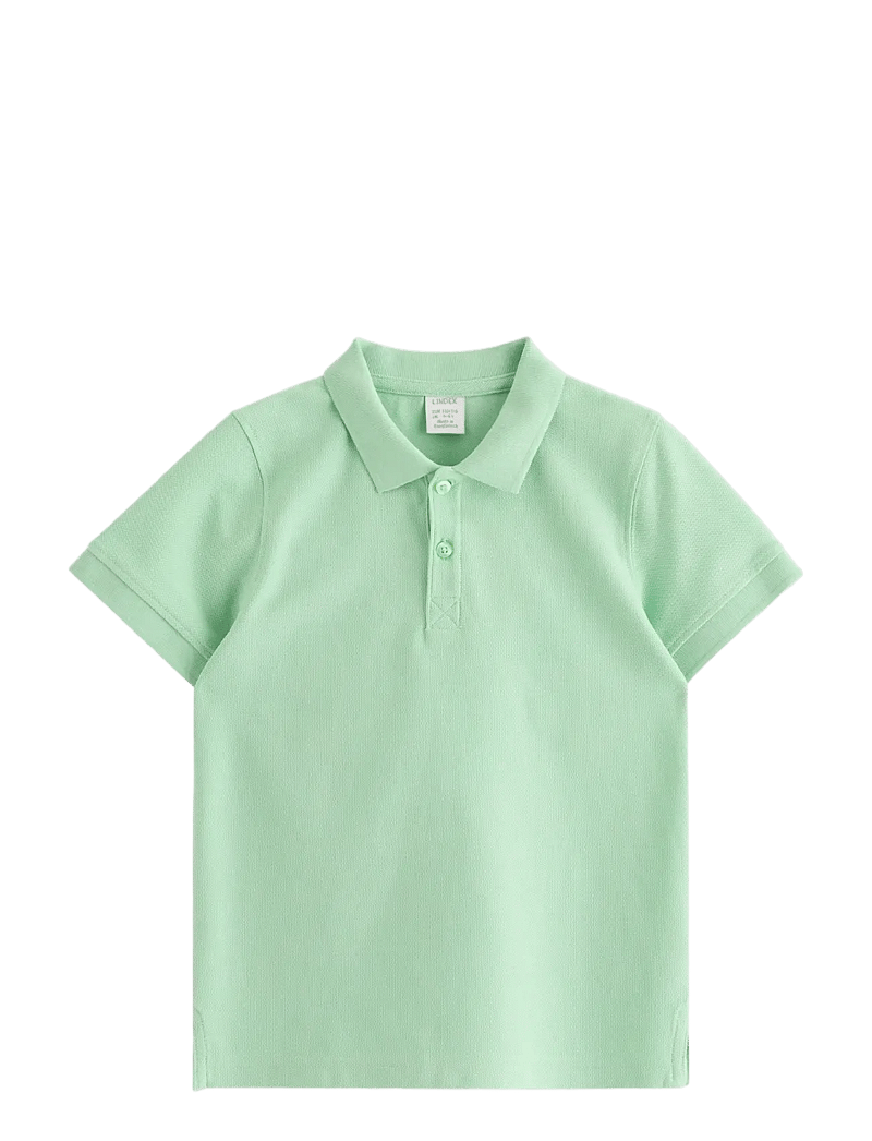 Lindex - Short-sleeved polo shirt - kurzärmelig - light dusty green - 1