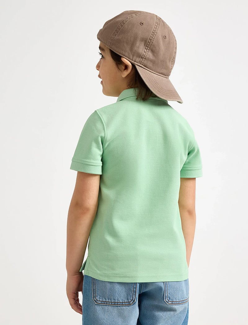 Lindex - Short-sleeved polo shirt - kurzärmelig - light dusty green - 3