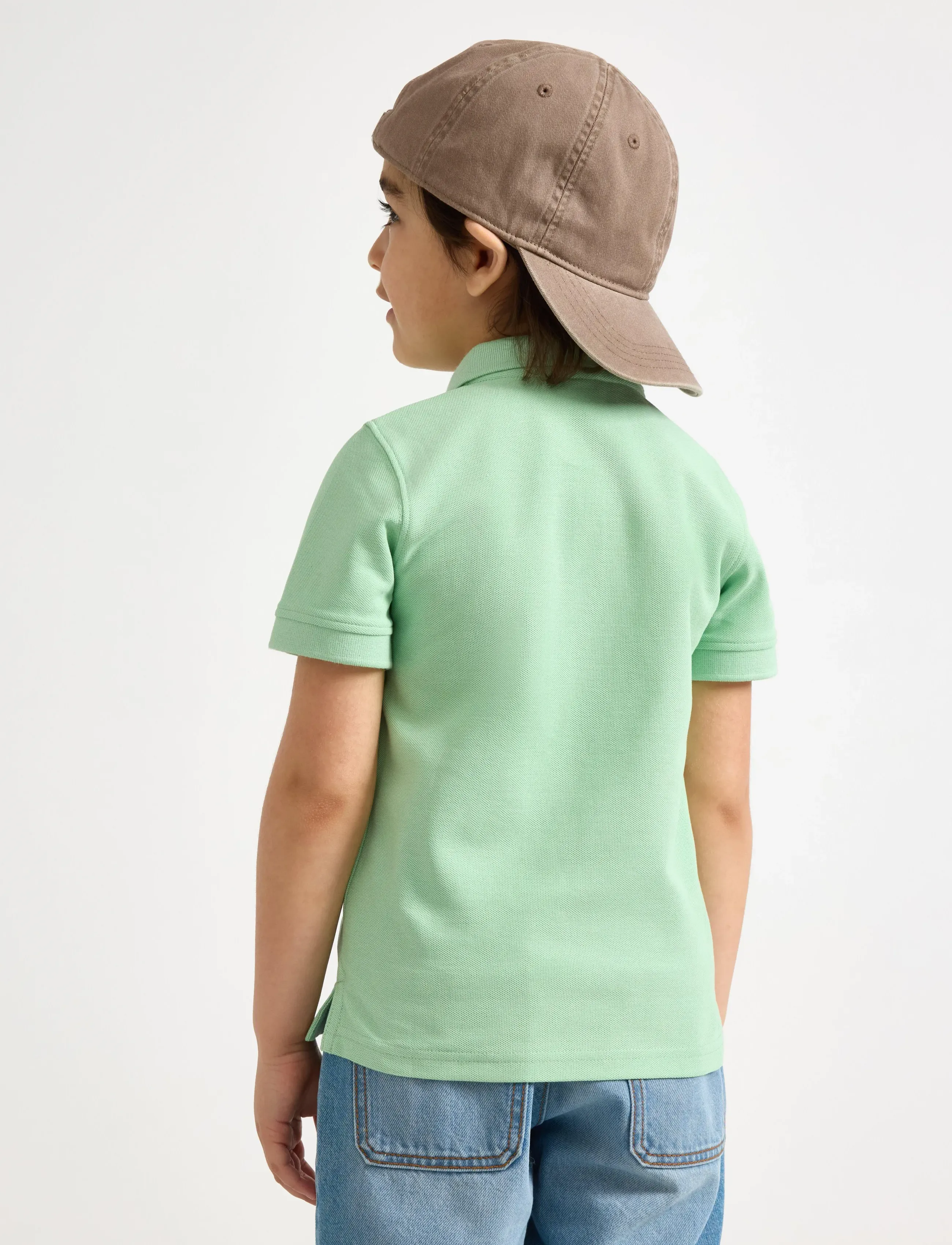 Lindex - Short-sleeved polo shirt - kurzärmelig - light dusty green - 3