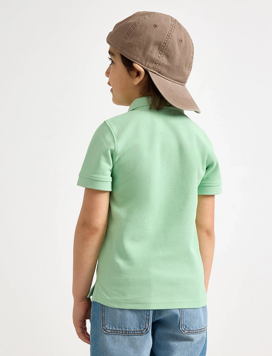 Lindex - Short-sleeved polo shirt - kurzärmelig - light dusty green - 3