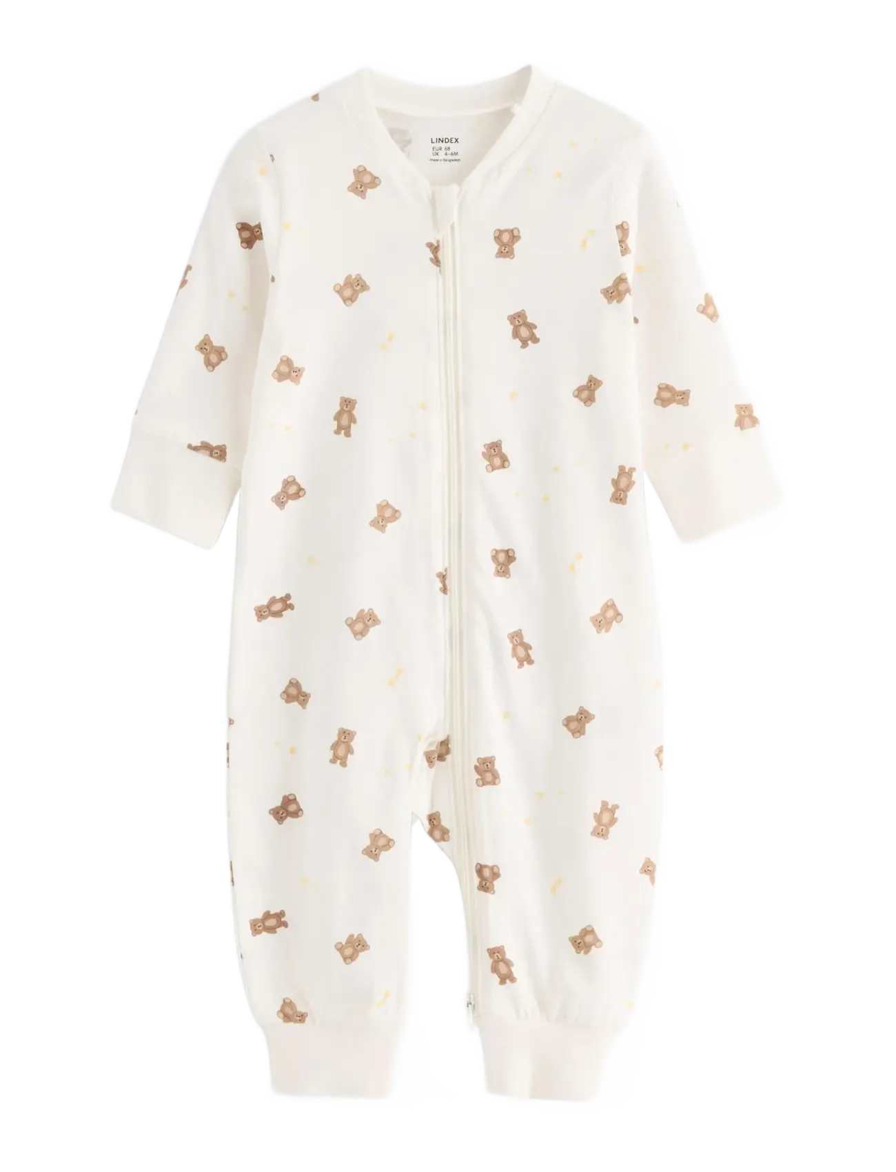 Lindex Pyjamas With Application At The Back, 104, Cream, Pyjamas > Pyjamas Onesie, Børn