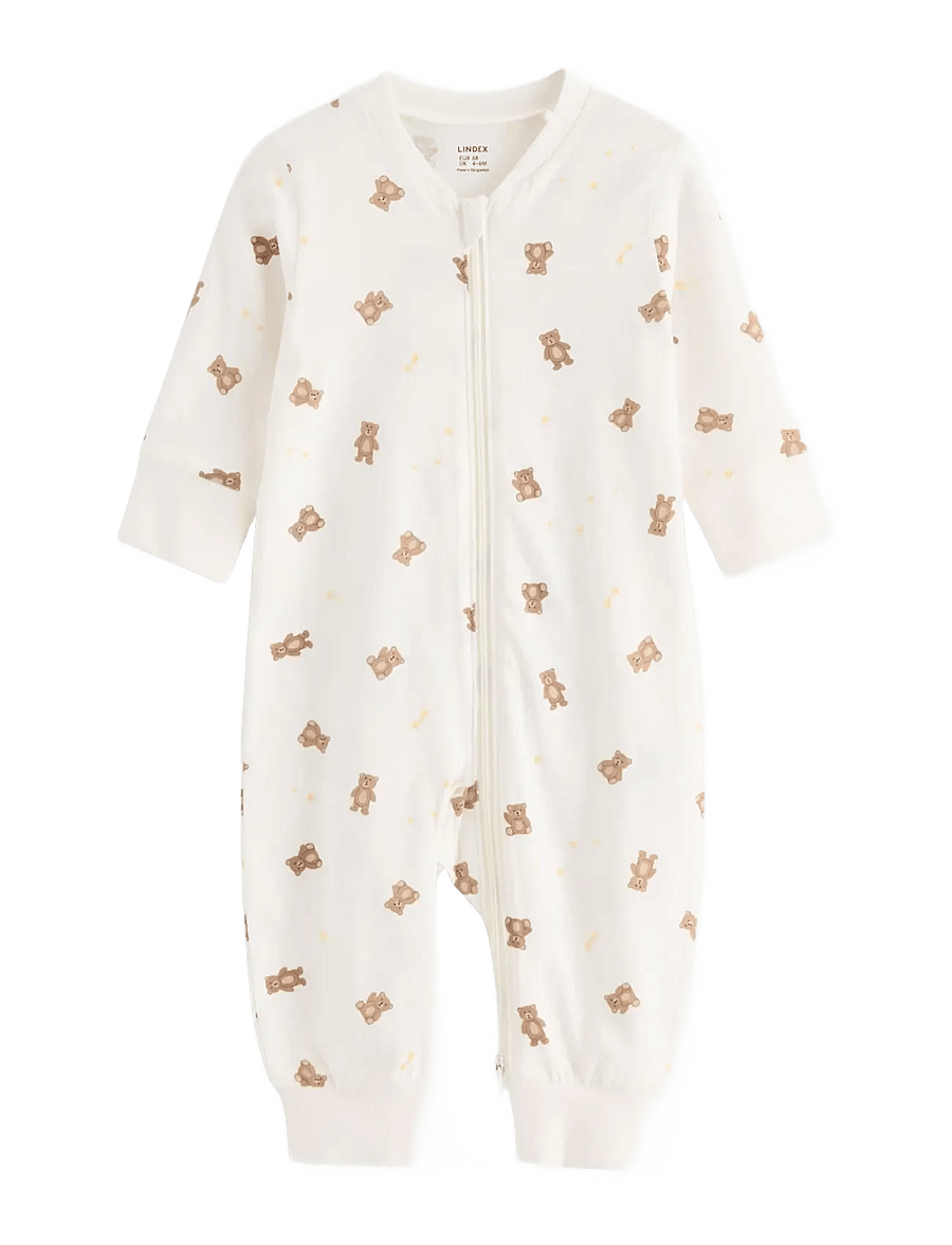Lindex - Pyjamas with application at the back - magamiskombinesoonid - light dusty white - 0