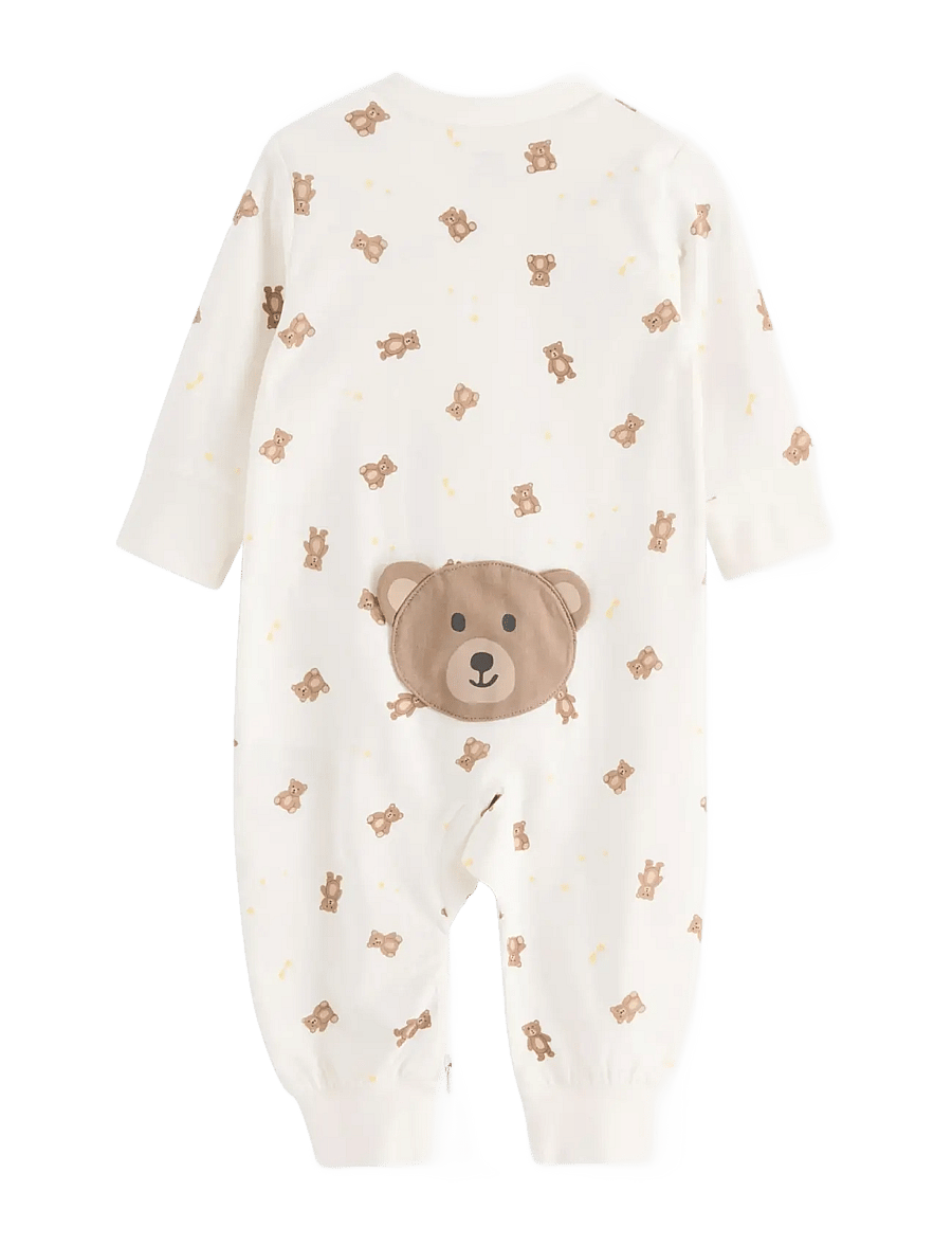 Lindex - Pyjamas with application at the back - magamiskombinesoonid - light dusty white - 1