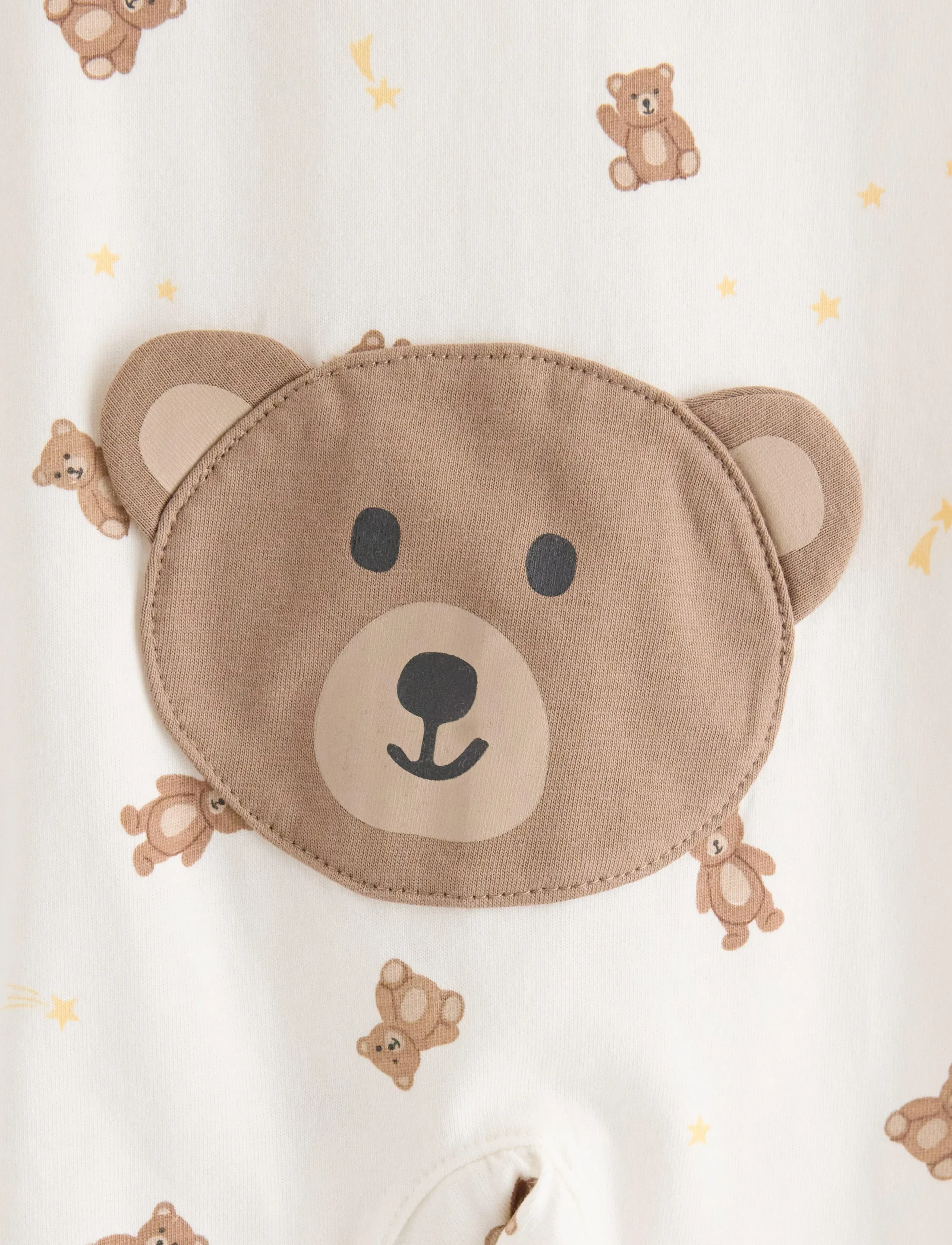 Lindex - Pyjamas with application at the back - light dusty white - 2