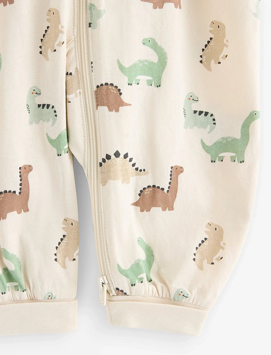 Lindex - Pyjamas with dinosaurs - schlafoveralls - light beige - 2