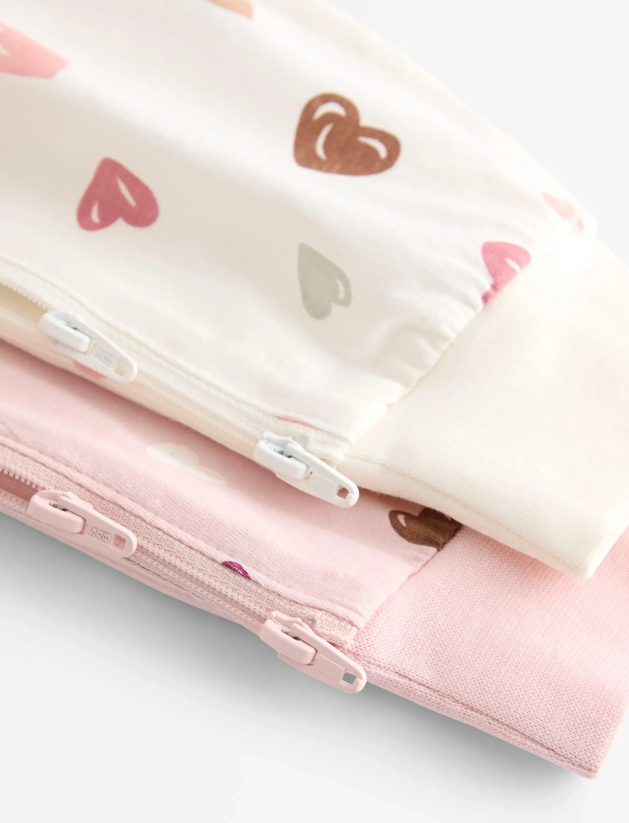 Lindex - 2-pack pyjamas with allover print - light dusty pink - 2