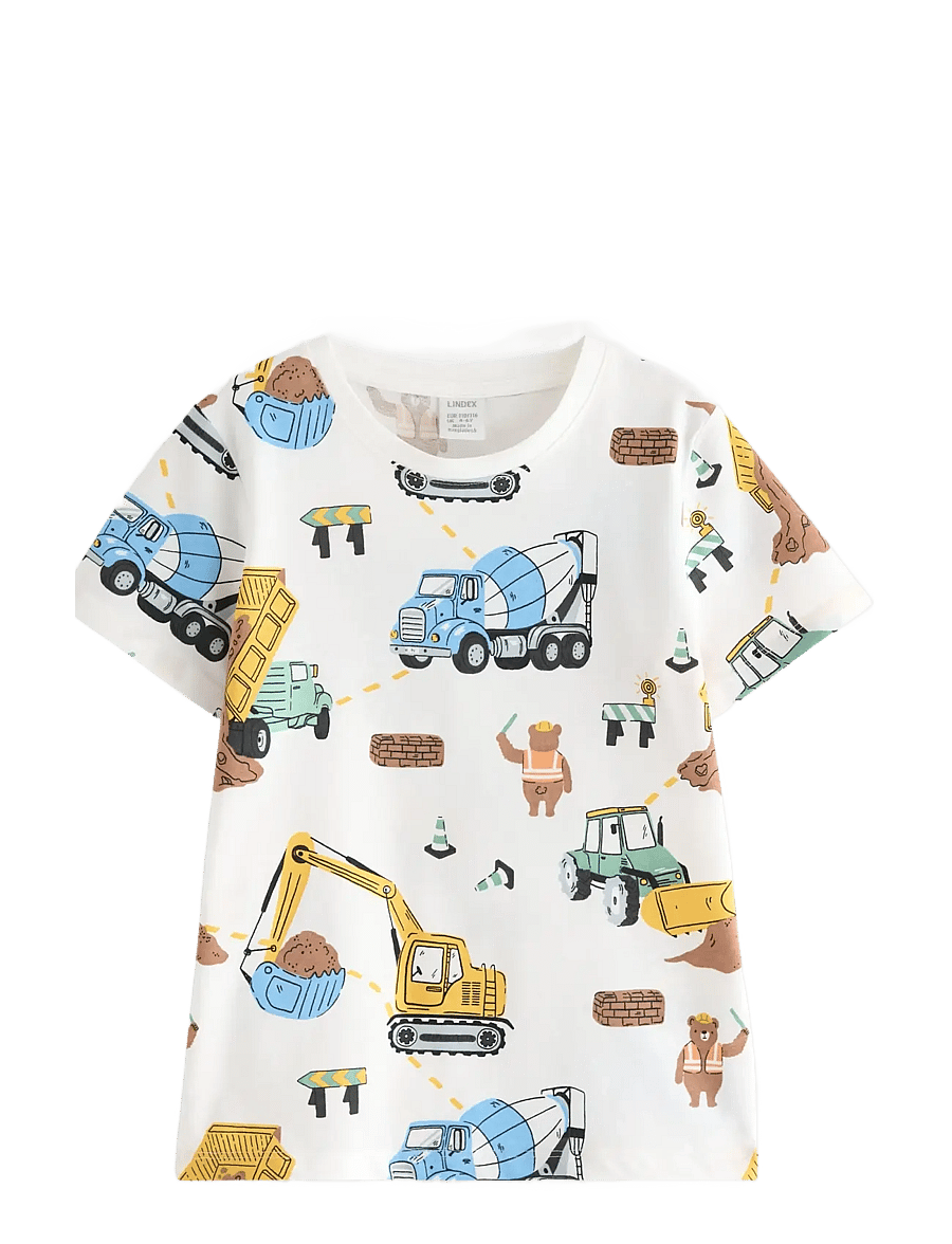 Lindex - T-shirt - kurzärmelige - light dusty white - 0