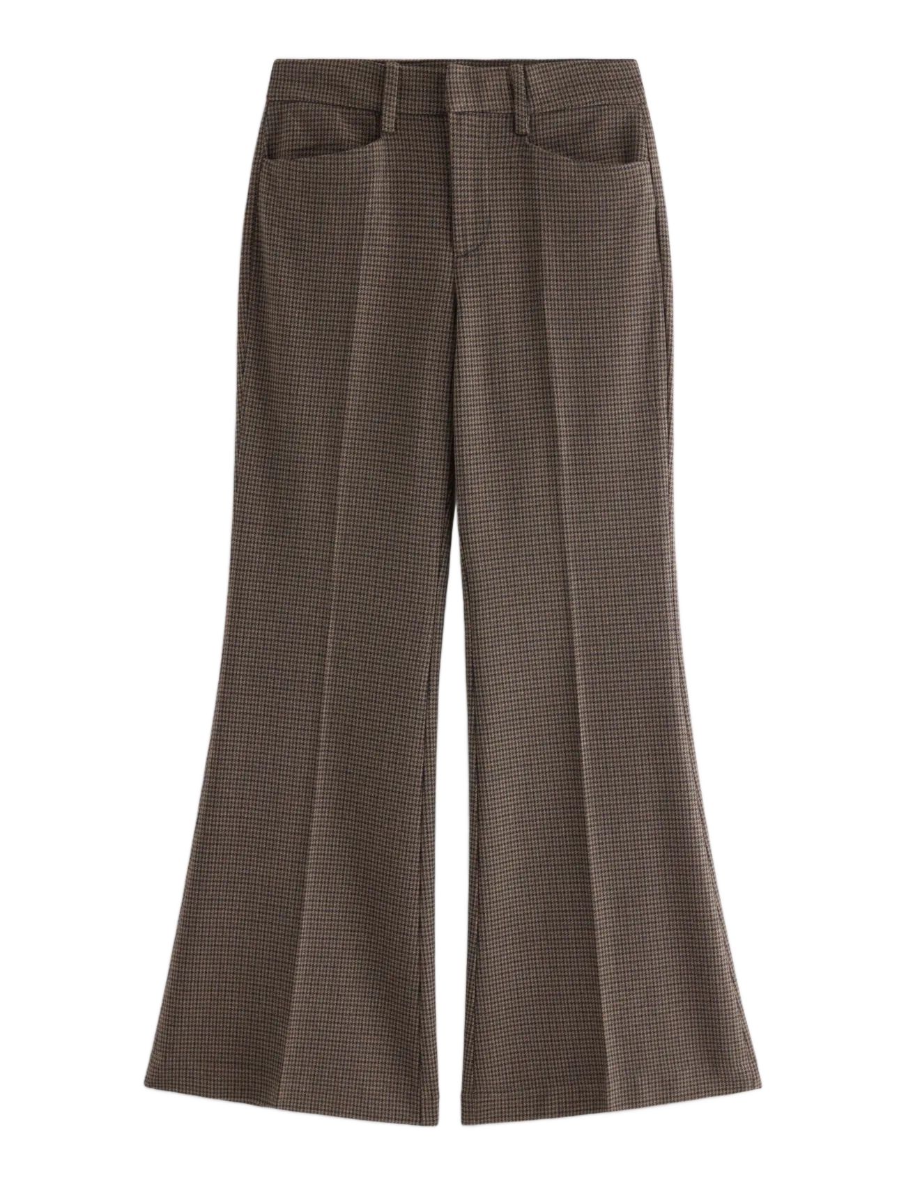 Lindex - FLARE trousers - flare bukser - brown - 1
