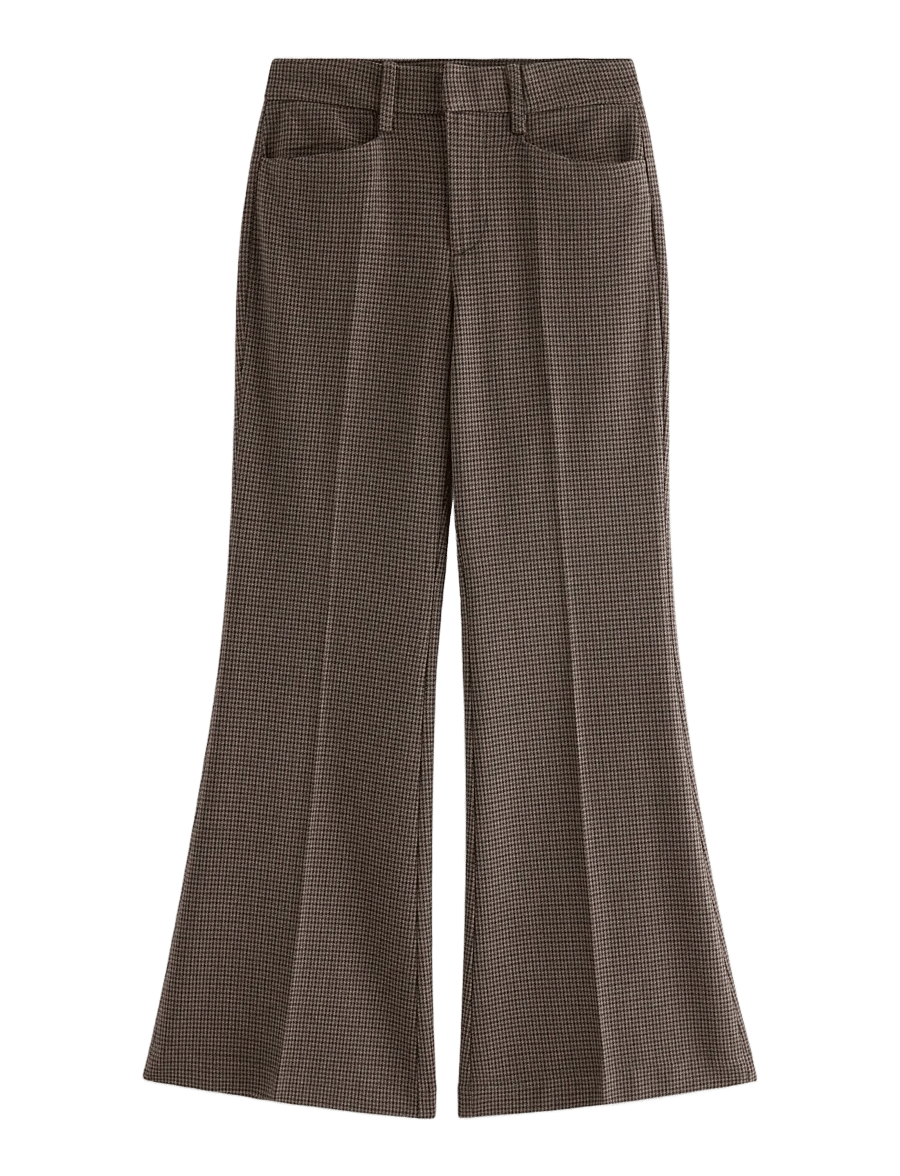 Lindex - FLARE trousers - flare bukser - brown - 1