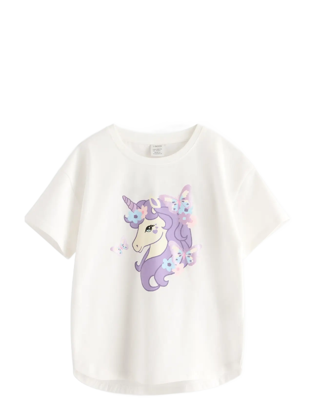 LINDEX Baumwolle T-Shirt Weiß - 122/128 - Kinder