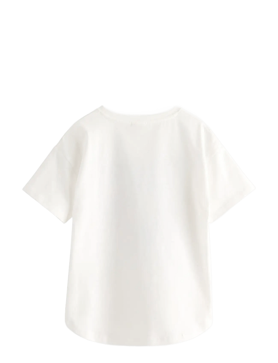 Lindex - Cotton t-shirt - kurzärmelige - light dusty white - 2