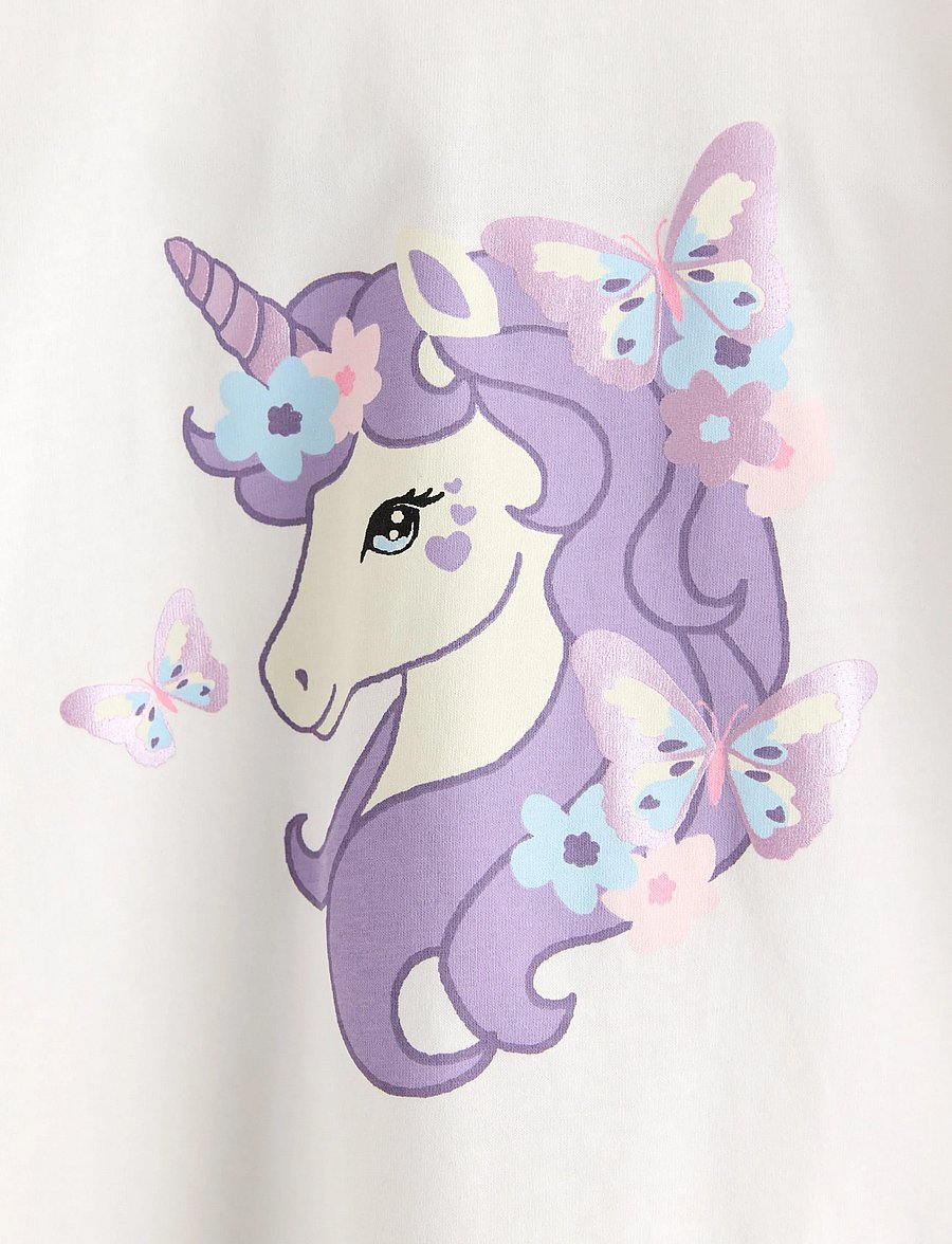 Lindex - Cotton t-shirt - kurzärmelige - light dusty white - 5
