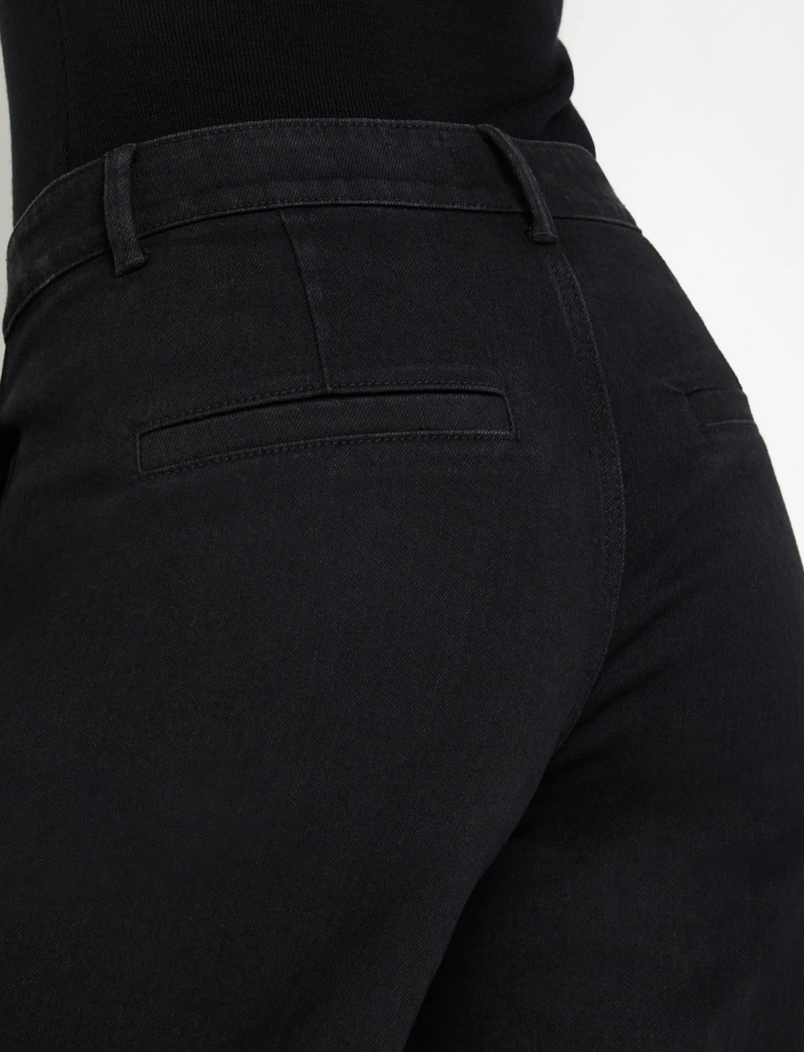 Lindex - Wide Noomi trousers - black denim - 4