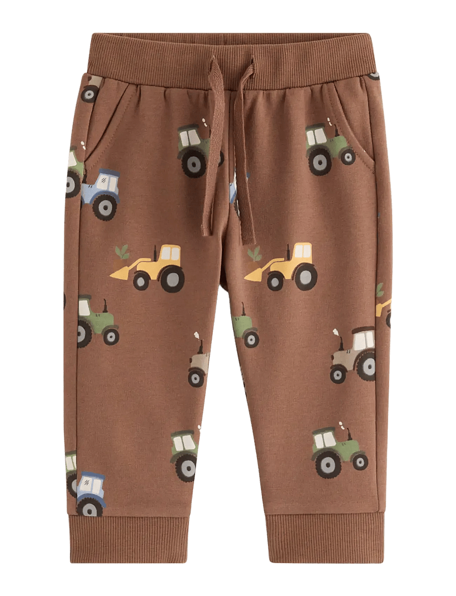 Lindex - Joggers with brushed inside - dressipüksid - brown - 0