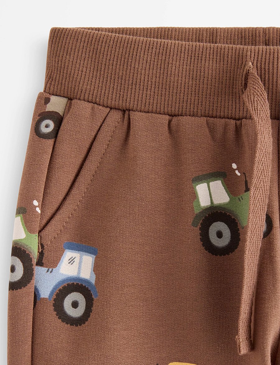 Lindex - Joggers with brushed inside - dressipüksid - brown - 2