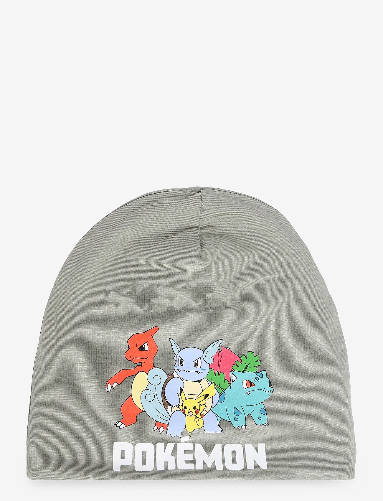 Lindex Pokémon Beanie With Fleece Lining - Khaki green - 8-13