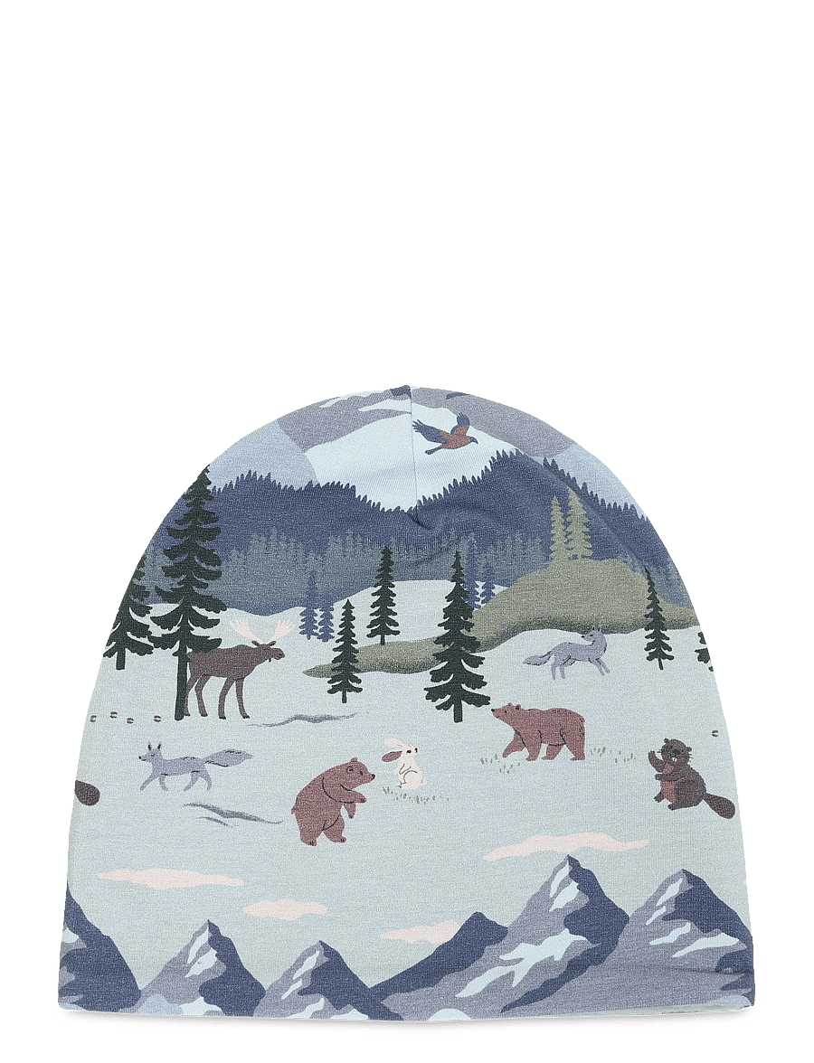 Lindex - Beanie jersey w fleece lining - wintermützen - light dusty turquoise - 0