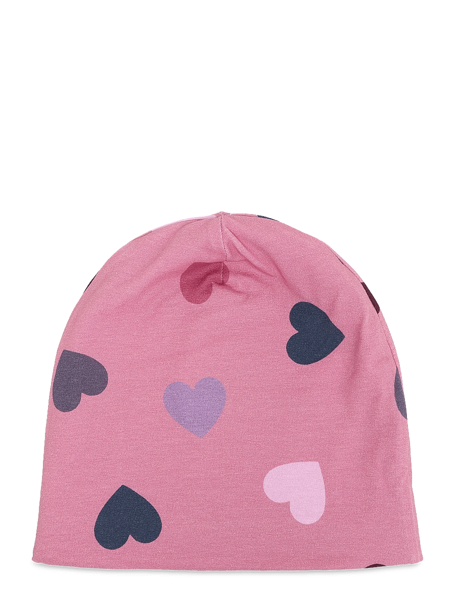 Lindex - Beanie jersey w fleece lining - wintermützen - pink - 0