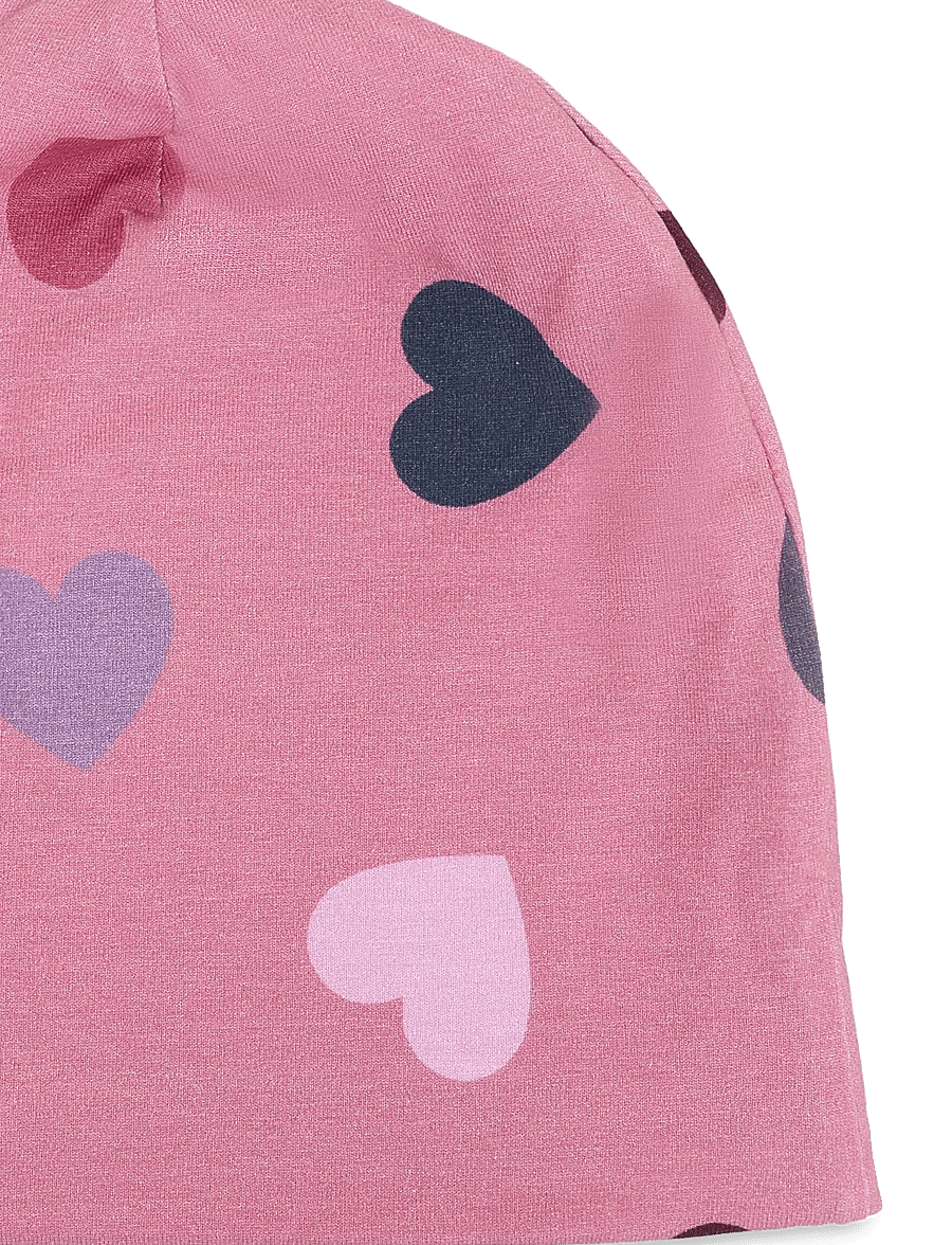 Lindex - Beanie jersey w fleece lining - wintermützen - pink - 2
