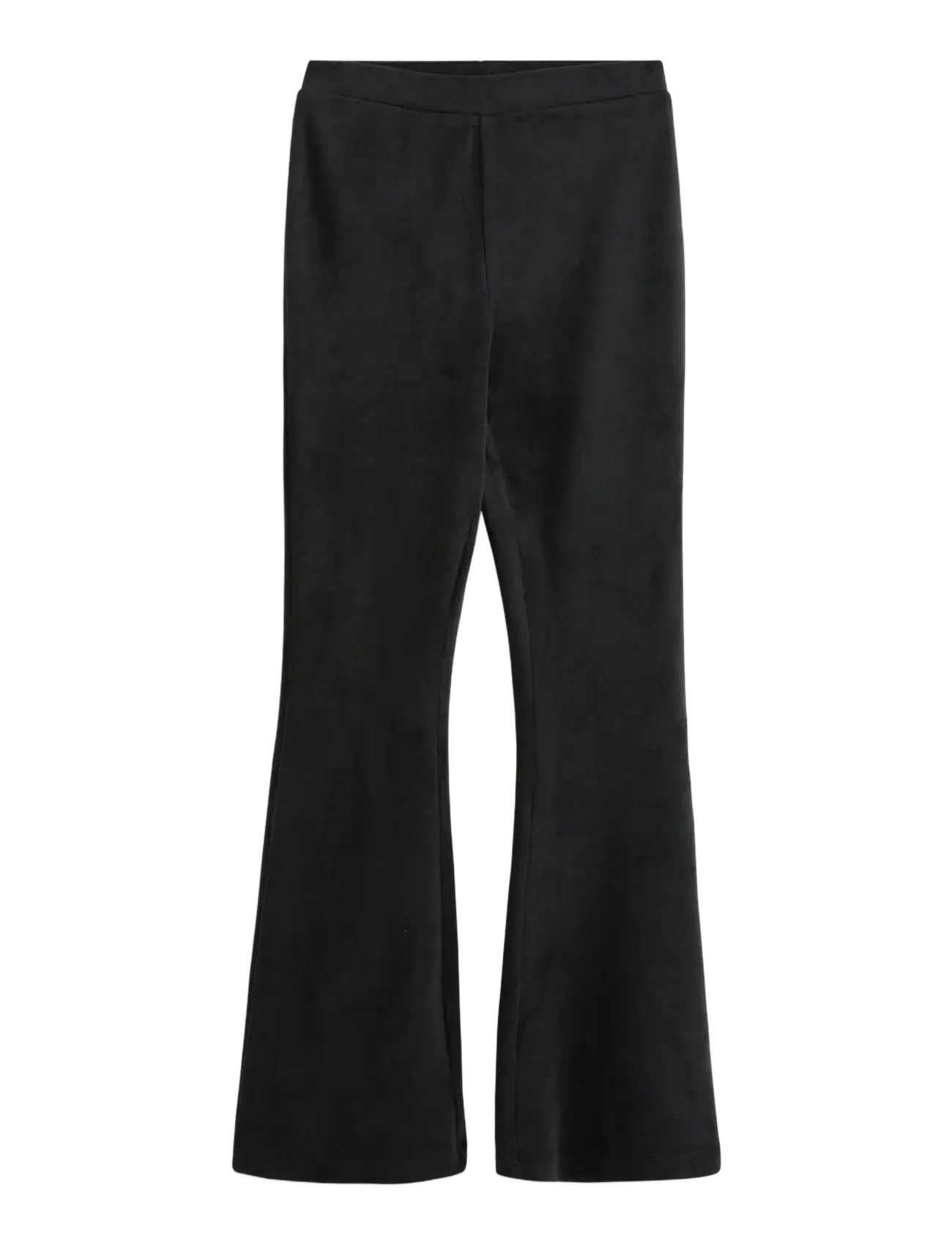 Lindex Flared trousers in velour - Püksid - BLACK / black