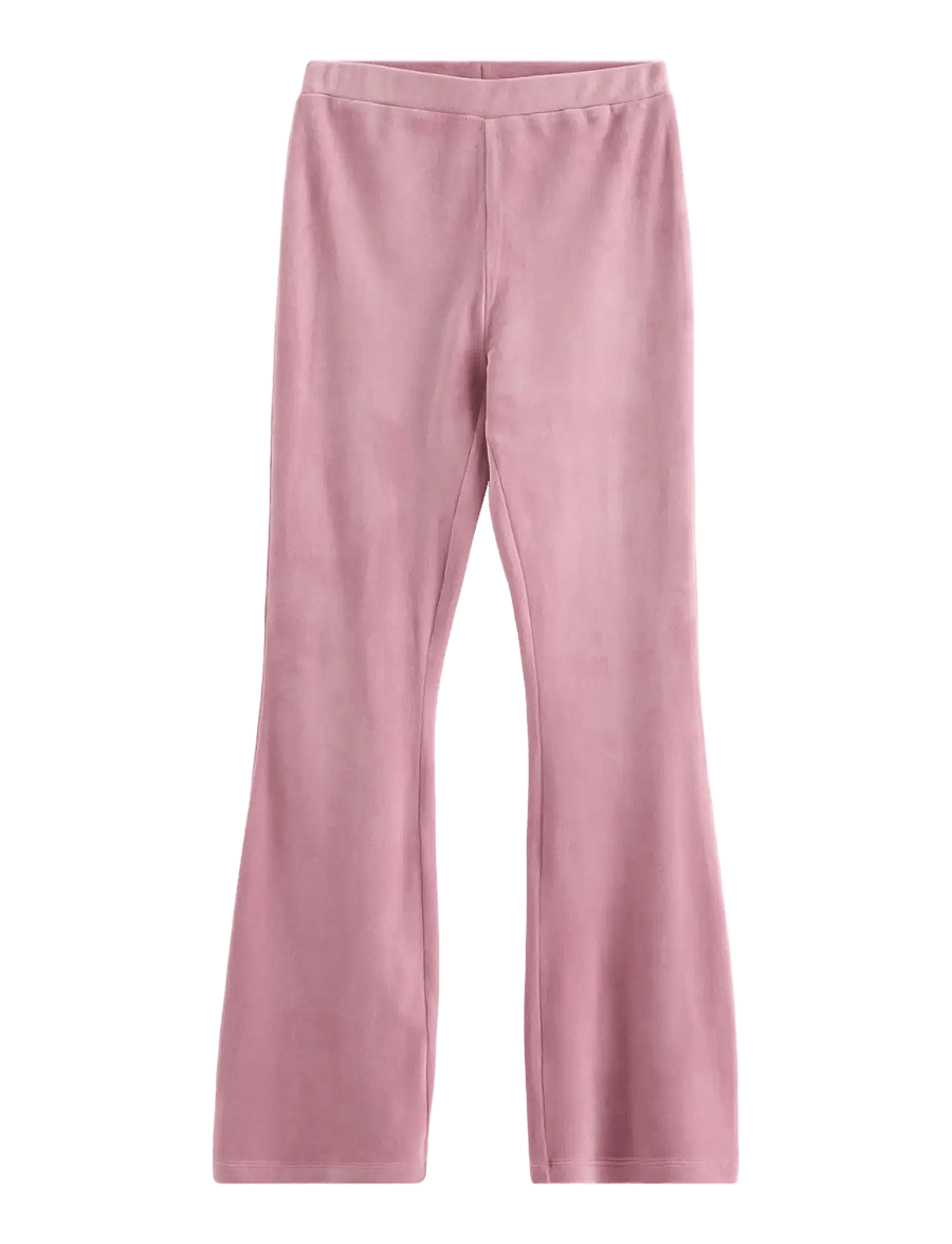 Lindex - Flared trousers in velour - bukser - dusty lilac - 1
