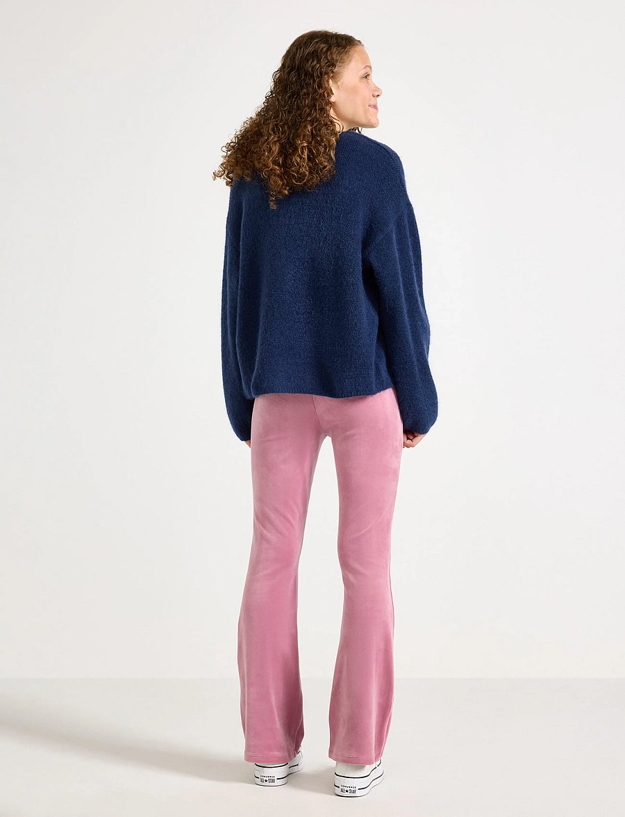 Lindex - Flared trousers in velour - bukser - dusty lilac - 3