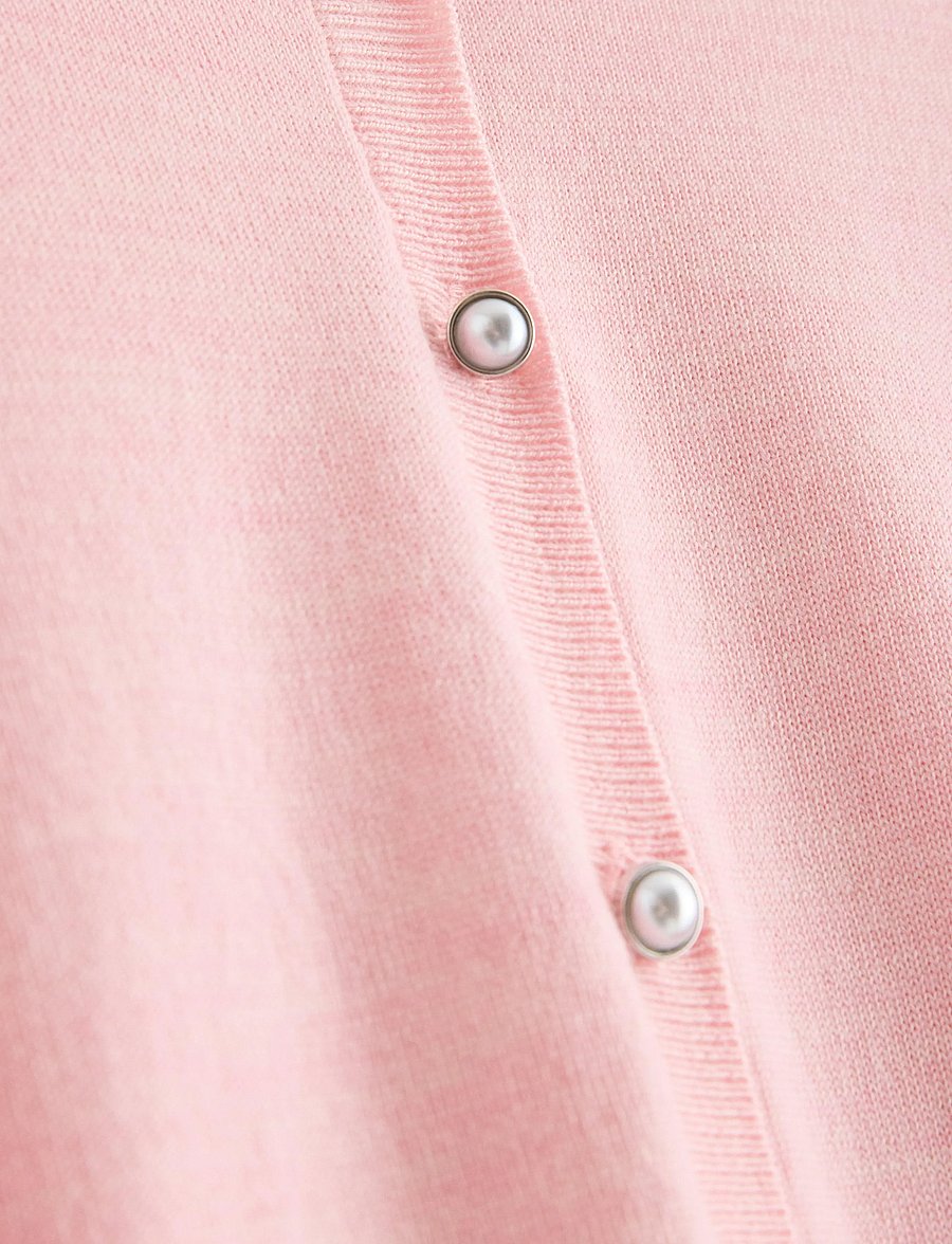 Lindex - Cardigan in merino wool - cardigans - pink - 2