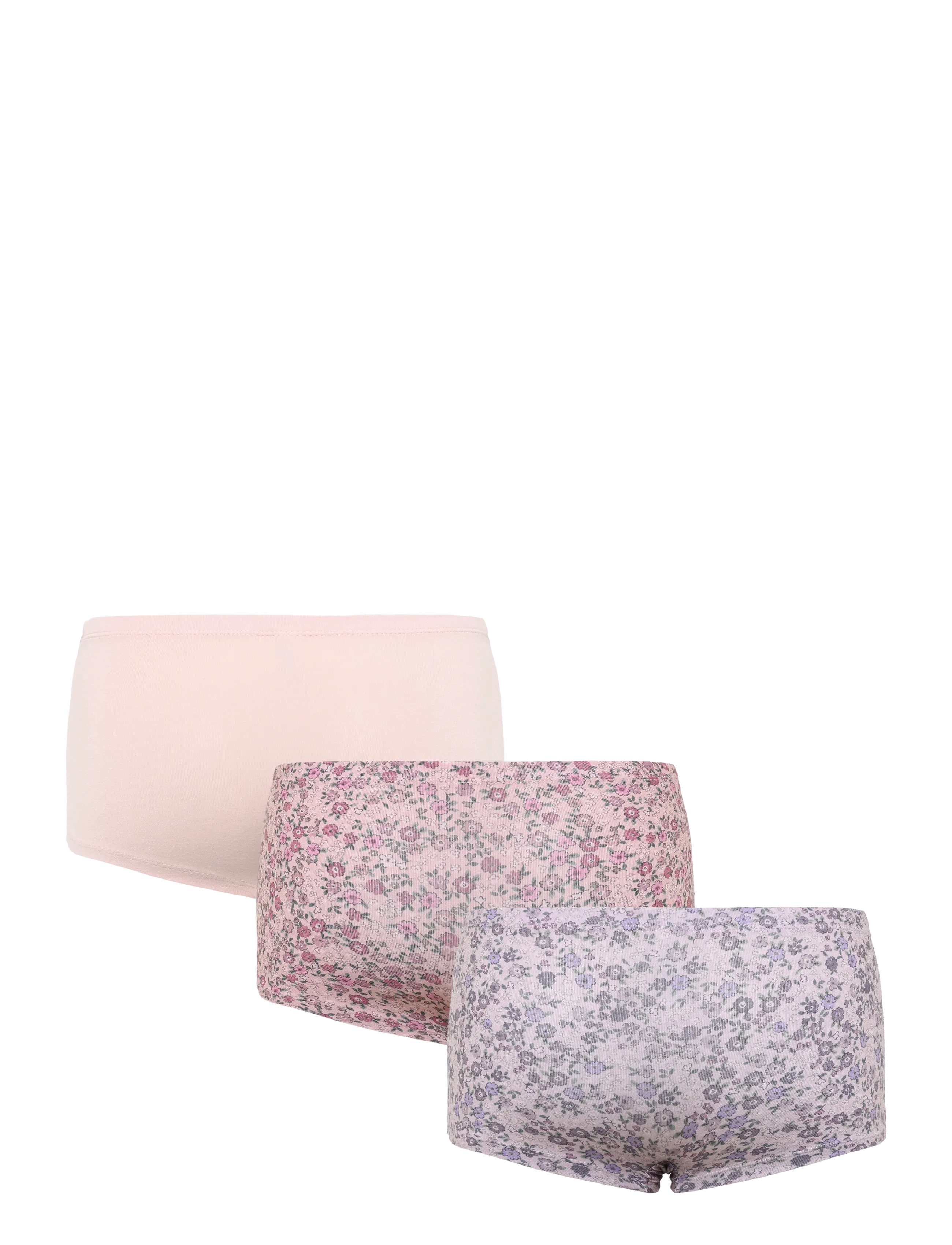 Lindex - Boxer 3p Miniflower AOP - panties - dusty pink - 1