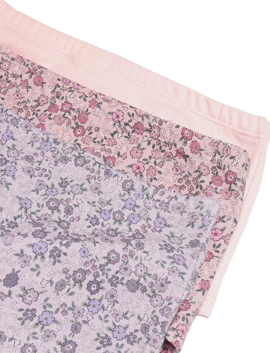Lindex - Boxer 3p Miniflower AOP - trusser - dusty pink - 2