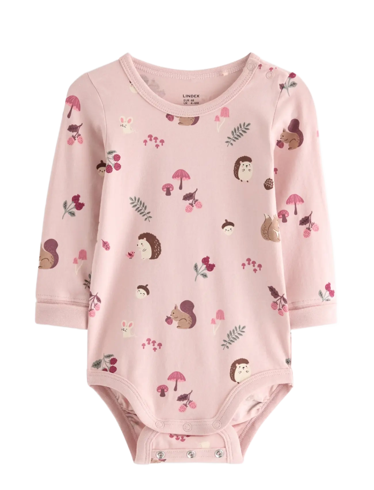 Lindex Long sleeved bodysuit - Bodies - LIGHT DUSTY PINK / pink/rose
