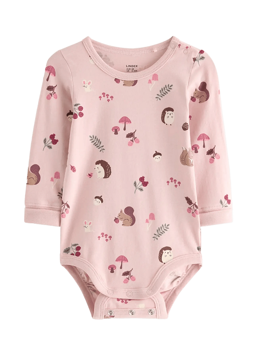 Lindex - Long sleeved bodysuit - pikkade varrukatega bodid - light dusty pink - 0