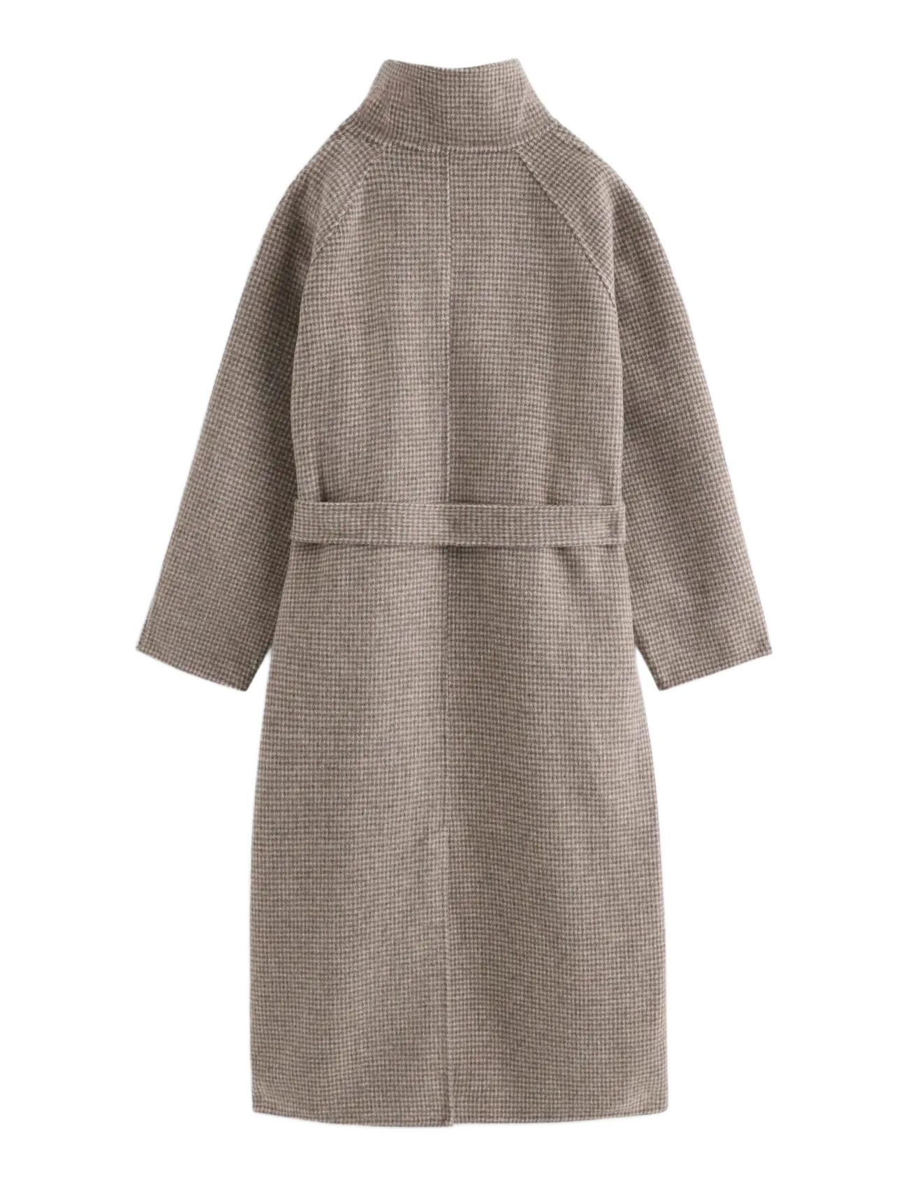 Lindex - Checked coat in wool blend - winterjacken - dark khaki - 2